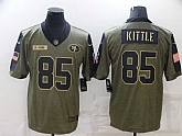 Nike 49ers 85 George Kittle Olive 2021 Salute To Service Limited Jersey Dzhi,baseball caps,new era cap wholesale,wholesale hats